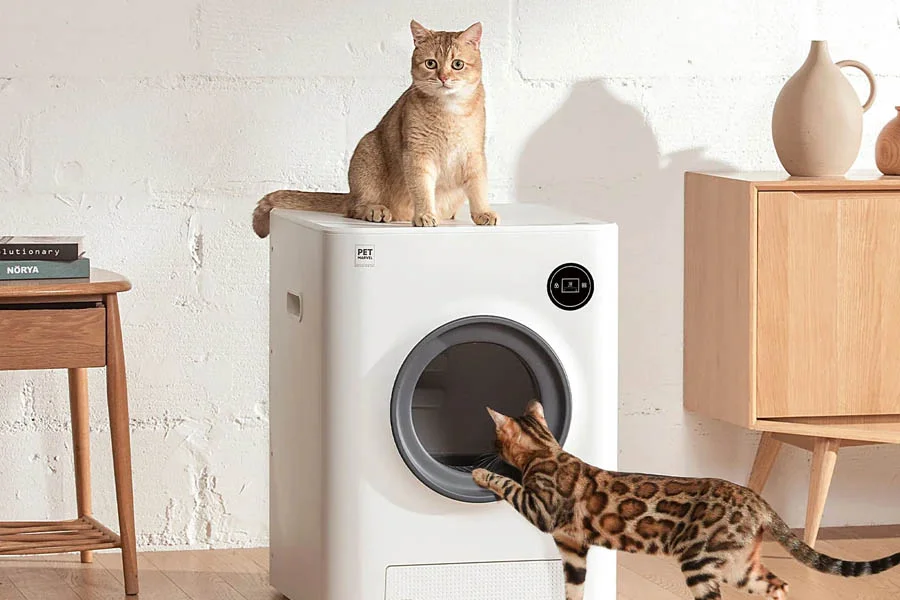 small automatic litter box