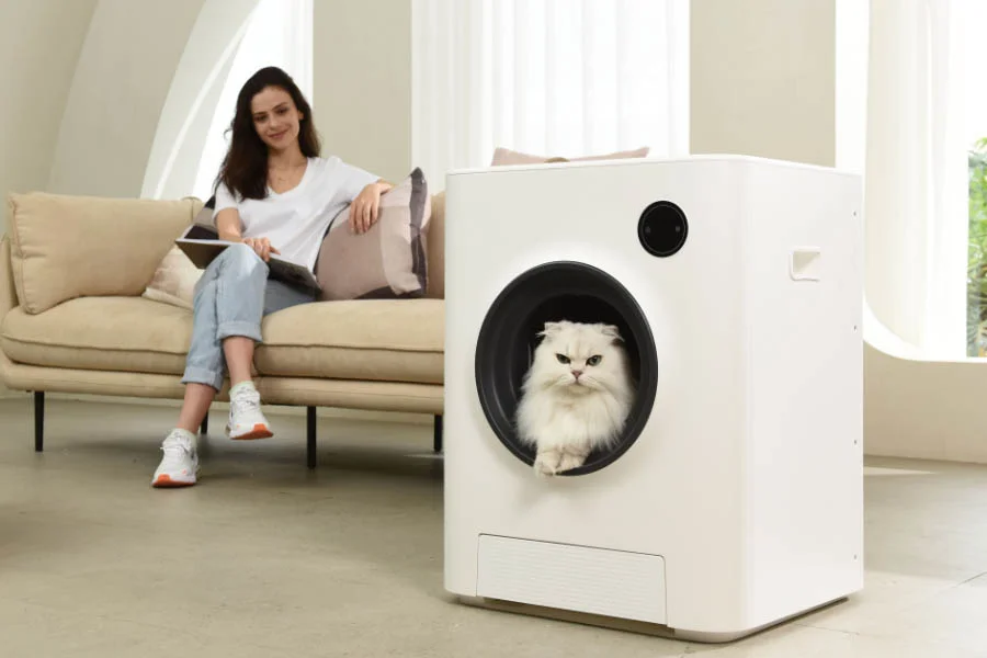 small automatic litter box